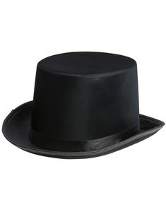 Sort Tophat med Silkebånd