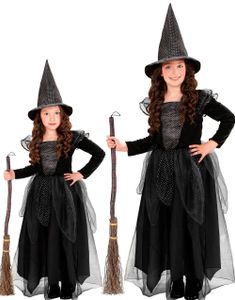 Glitrende Heksekostyme til Barn med Hatt