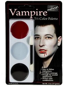 Tri-Color Palette - 17 gr Mehron Vampyr Sminkepalet - 3 Farver