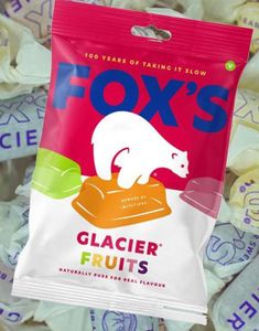 Fox's Glacier Fruits - Sukkertøy med Fruktsmaker 100 gram
