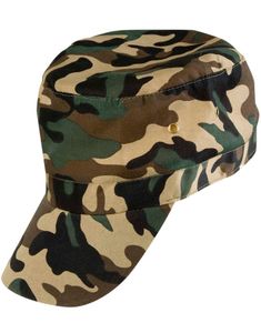 Militærmønstret Kasket med Velcro