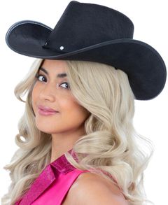 Svart Cowboyhatt med Nagler