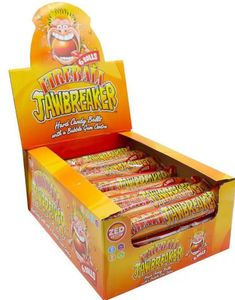 40 stk 4-pk Zed Jawbreaker med Het Fireballsmag og Kerne af Tyggegummi 1320 g - Hel Kasse