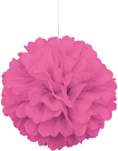 1 stk Rosa Puf Pom Pom 40 cm