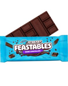 DATO PRODUKT - Mr. Beast Feastables Dark Chocolate - Mørk Chokoladebar 60 g (USA Import) (02.12.2025)