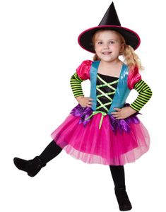 Farverigt Heksekostume til Børn