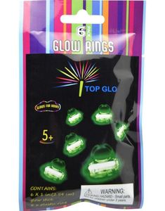 6 Pk. med Glowstick Ringer