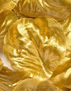 Metallisk Guldfarvede Rosenblade 164 Dele