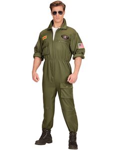 Top Gun Inspireret Jumpsuit Herrekostume