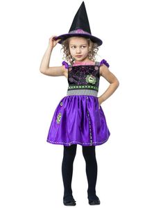 Stitch Witch - Lilla Heksekostume med Hat til Børn