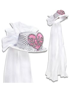 Bride to Be - Minihat med Pailletter og Slør