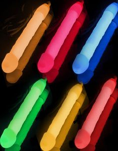 6 stk. Dick Glow Stick med Snor 15 cm - Pakketilbud