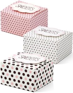 6 stk. Gaveæsker 3,5x6 cm - Candyworld