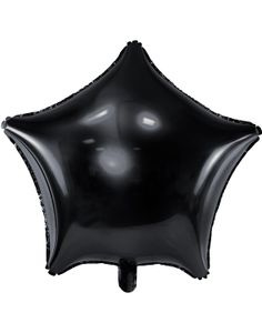 Stjerneformet Sort Folieballon 46 cm