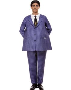 Licenseret Addams Family Gomez Kostume med Paryk