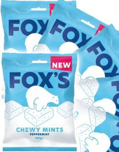 13 stk Fox's Chewy Mints - Sukkertøy med Mintsmak - Hel Eske