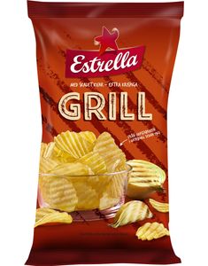 Estrella Chips med Grill Smag 175 gram