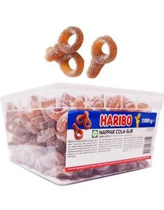 2 kg Haribo Sure Vingummismøkker med Colasmag