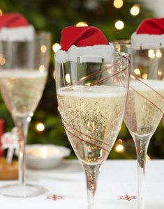 10 stk. Julenissehue glasdekorationer - Juletid