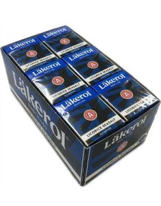 24 stk Läkerol Sugarfree Licorice Seasalt / Lakrids Sukkerfri Pastiller med Havsaltsmag - Hel Æske