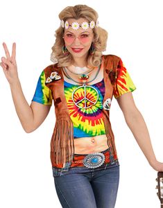 Fotorealistisk Hippie T-shirt til Kvinder