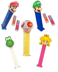 Taste Them All – Pez Super Mario – Fem Varianter – Pakketilbud
