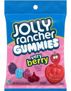 DATO PRODUKT - Jolly Rancher Gummies Very Berry - Vingummi Med Bærsmag 184 Gram (USA Import) (31.01.2026)