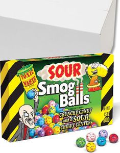 12 stk Toxic Waste Sour Smog Balls - Hel eske