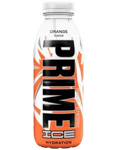Prime Orange Chill Flavour Ice Hydration Bottle - Sukkerfri og Koffeinfri Sportsdrikke 500 ml (UK Import)
