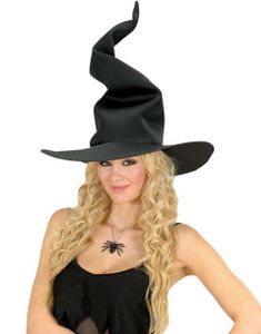 Sort Heksehat med Bøjelig Form