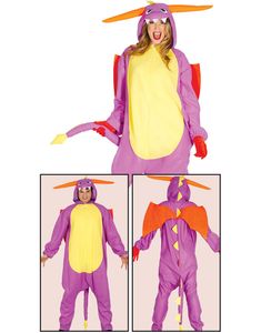 Spyro the Dragon inspireret Kigurumi Dragekostume