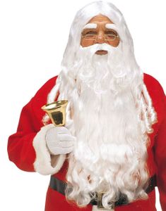 Langt Nisse Hår 4 Dele - Hvid