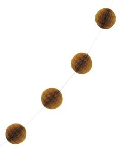 Guldfarvet Honeycomb Guirlander 213 cm