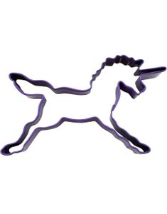 Unicorn Lilla - Kakeutstikker/Kakeform i Metall 13x8 cm