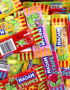 1 stk Haribo Maoam Stripes Karamel 7 gram