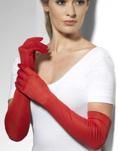 Røde Lange Handsker 52 cm