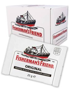 48 stk Fisherman's Friend Original Med Smag Af Menthol Og Eucalyptus - Hel Æske 1,2 Kg
