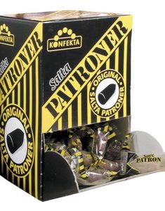 200 stk Salt Patron - Salt Lakrids Slik - Hel Æske