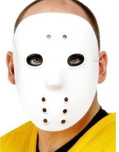 Jason Inspireret Hockeymaske i tynd plast