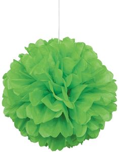 1 stk Lime Grøn Puf Pom Pom 40 cm