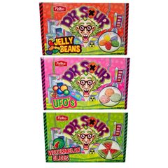 Taste Them All - Dr. Sour Surt Slik i Pose - Tre Smage - Pakketilbud