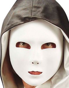 Mystisk Karakter - Hvid Halvmaske