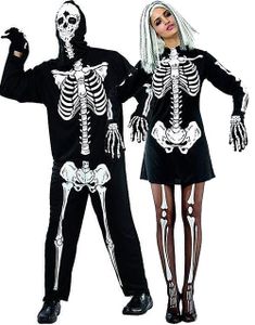 Par kostume - Skelet Party