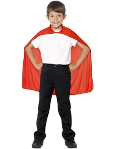 Rød Superhelt Kappe til Børn