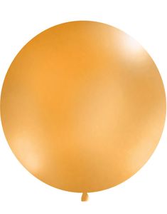 ORANGE Pastelfarvet Rund JUMBO Ballon 1 meter