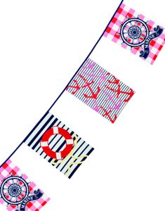 Marine Flagbanner i Plastik 10 meter