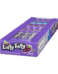 24 stk Laffy Taffy Grape - Karamellstang med Smak av Drue 23 gram (USA Import) - Hel Eske