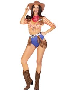 Playful Cowboy - Sexy Cowgirl Kostyme til Dame