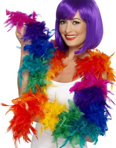 Regnbuefarvet Boa 80 gram