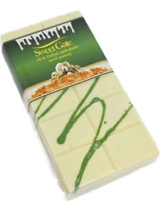 Sweet Gate Håndlavet Hvid Dubai Chokolade med Pistacie 210 gram